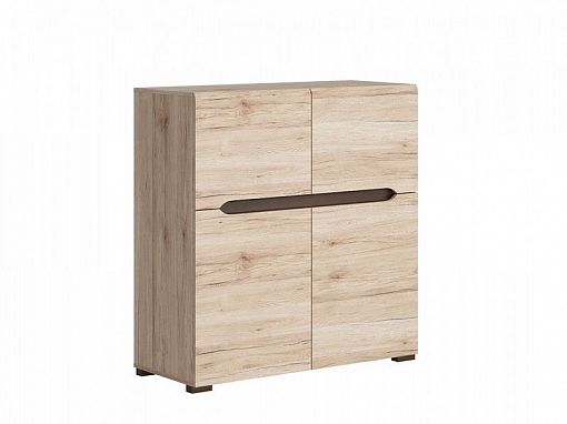 Elpasso skříňka KOM4D Dub san remo světlý/dub wenge hnědý