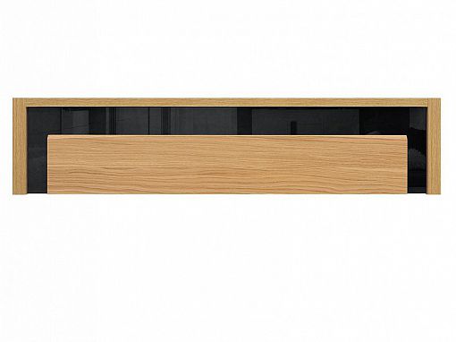 Arosa Závěsná skříňka SFW1K Dub baltic/Černý lesk/Dub přírodní