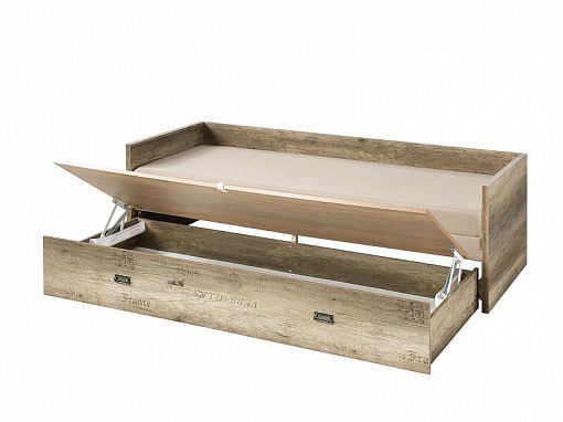 MALCOLM postel 80 cm, komplet, Dub canyon monument/Carbo sawana 17