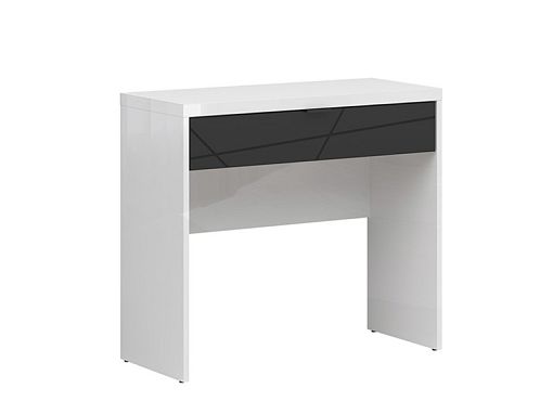 FORN toaletka TOL1S, bílý lesk/černý mat