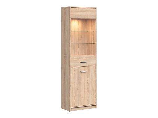 NEPO PLUS vitrína REG1D1W, dub sonoma