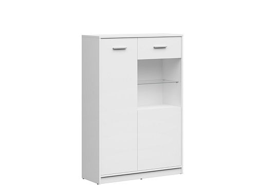 NEPO PLUS vitrína REG1D1W/90, bílá
