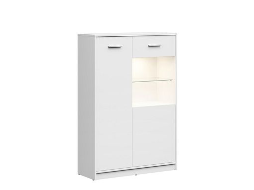 NEPO PLUS vitrína REG1D1W/90, bílá