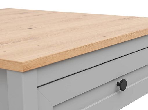SALGA konferenční stolek LAW1S, šedá arktisgrau/dub artisan