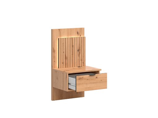Noční stolek Lamea KOM 1S/L, levá, dub artisan