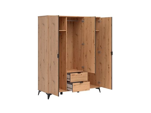 Šatní skříň Lamea SZF2D2S1M, dub artisan