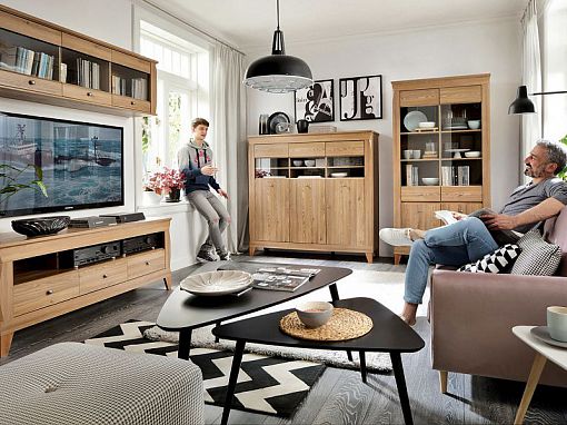 Bergen Televizní stolek RTV3S, Modřín sibiu zlatý