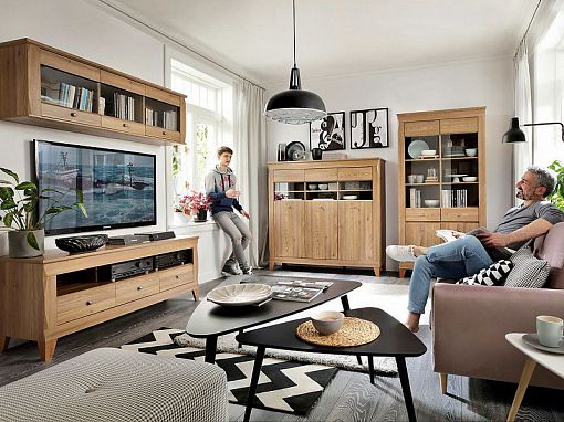 Bergen Vitrína REG3W, Modřín sibiu zlatý