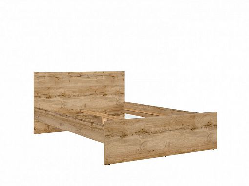 ZELE postel 140 cm, dub wotan