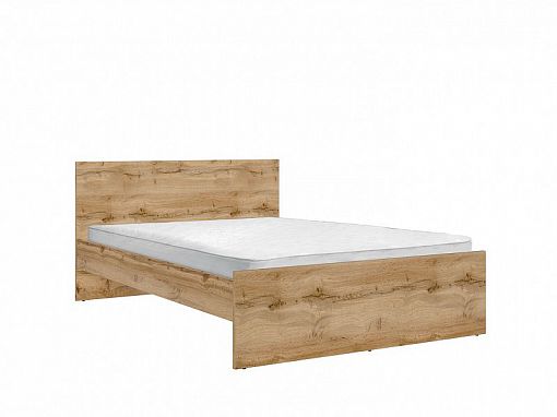 ZELE postel 140 cm, dub wotan