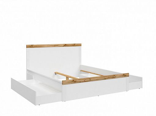 HOLTEN šuplík pod postel SZU (160 a 180 cm), bílá/bílý lesk