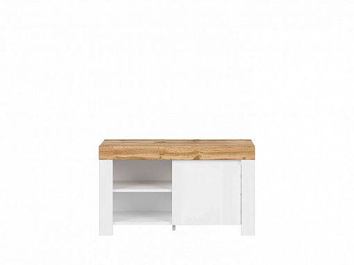 HOLTEN botník REG1D/50, bílá/dub woltan/bílý lesk