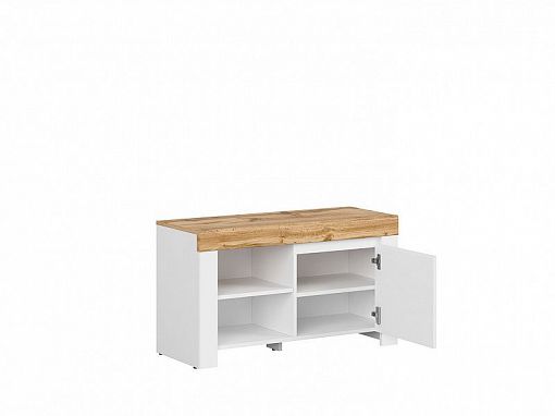 HOLTEN botník REG1D/50, bílá/dub woltan/bílý lesk