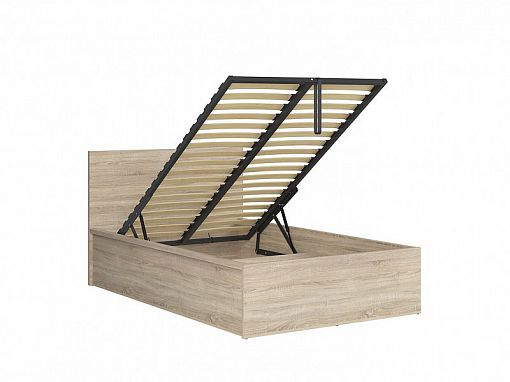 TETRIX postel 120 cm + rošt a úložný prostor, dub sonoma