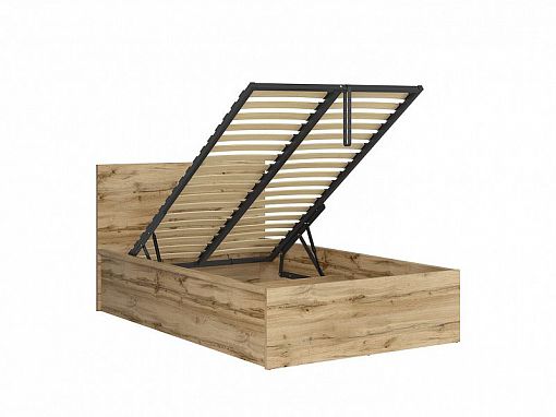 TETRIX postel 120 cm + rošt a úložný prostor, dub wotan