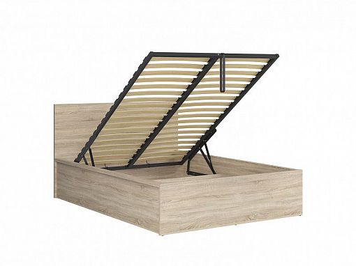 TETRIX postel 140 cm + rošt a úložný prostor, dub sonoma