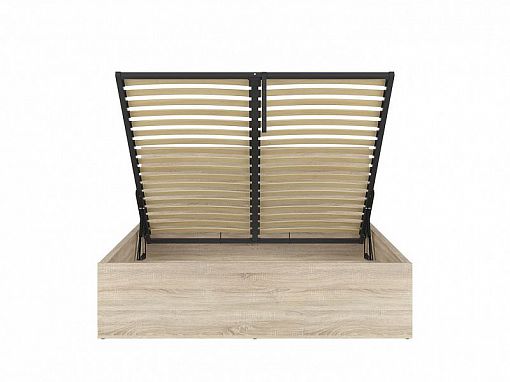 TETRIX postel 160 cm + rošt a úložný prostor, dub sonoma