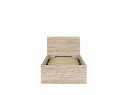 TETRIX postel 90 cm + rošt a úložný prostor, dub sonoma