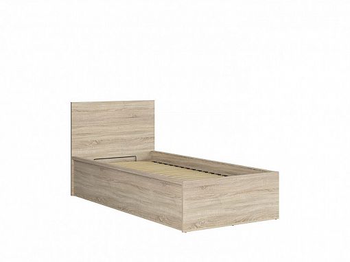TETRIX postel 90 cm + rošt a úložný prostor, dub sonoma