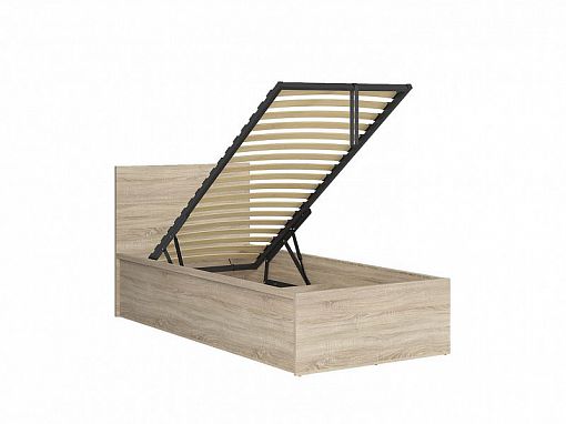 TETRIX postel 90 cm + rošt a úložný prostor, dub sonoma