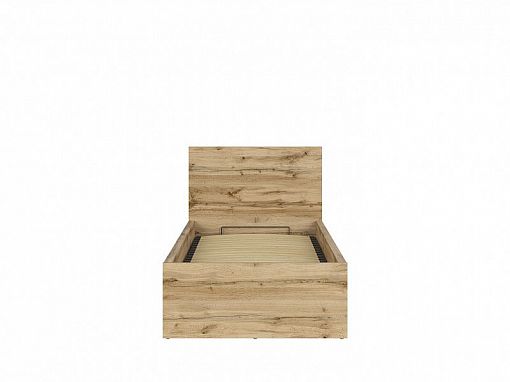 TETRIX postel 90 cm + rošt a úložný prostor, dub wotan