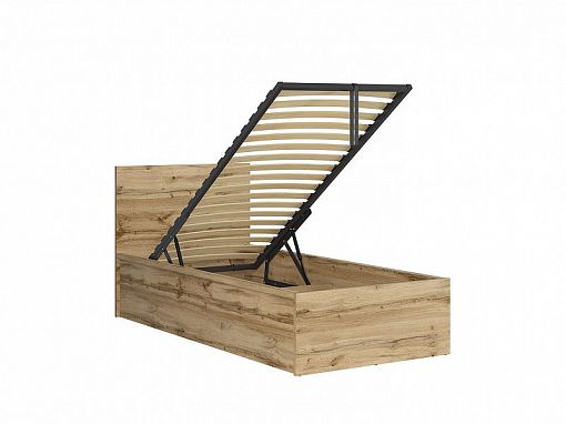 TETRIX postel 90 cm + rošt a úložný prostor, dub wotan