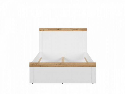 HOLTEN postel 120 cm, bílá/dub woltan