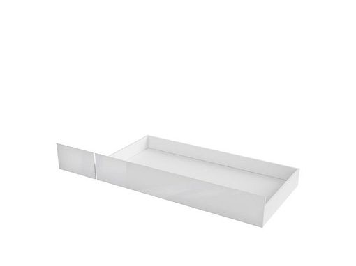 HOLTEN šuplík 120 a 140 cm, bílá/bílý lesk