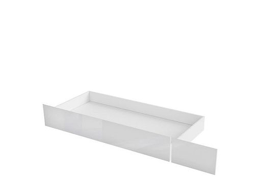 HOLTEN šuplík 120 a 140 cm, bílá/bílý lesk