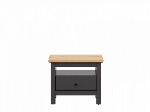 HESEN noční stolek KOM1S/5/6, grafit/dub artisan