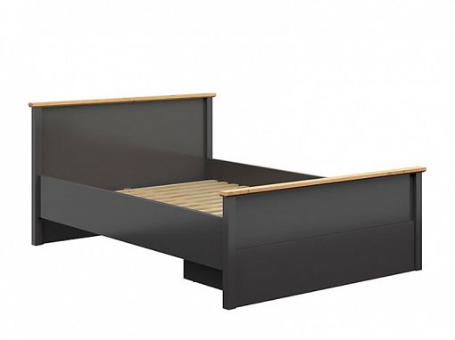 HESEN postel LOZ1S/140, grafit/dub artisan