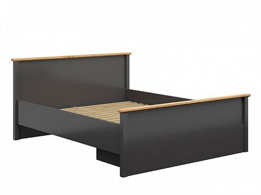 HESEN postel 160 cm, grafit/dub artisan