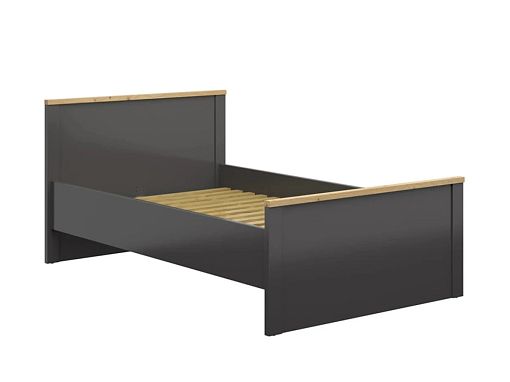 HESEN postel 120 cm, grafit/dub artisan
