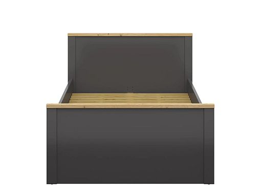 HESEN postel 120 cm, grafit/dub artisan