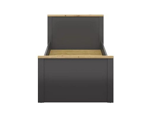 HESEN postel LOZ/90, grafit/dub artisan