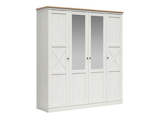 FRIJA šatní skříň SZF2D2M, borovice bílá andersen/dub artisan