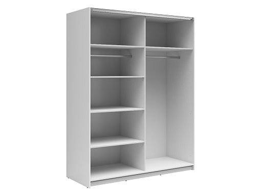 TETRIX šatní skříň SZF/153/2M, bílý lesk