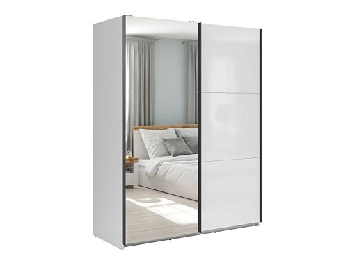 TETRIX šatní skříň SZF/153/M, bílý lesk