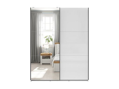 TETRIX šatní skříň SZF/153/M, bílý lesk