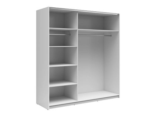 TETRIX šatní skříň SZF/183/2M, bílý lesk