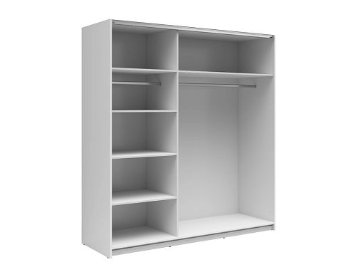 TETRIX šatní skříň SZF/183/M, bílý lesk