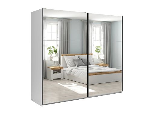 TETRIX šatní skříň SZF/220/2M, bílý lesk