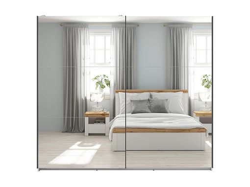 TETRIX šatní skříň SZF/220/2M, bílý lesk