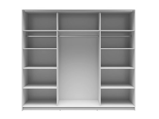 TETRIX šatní skříň SZF/220/2M, bílý lesk