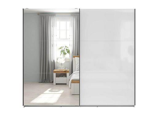 TETRIX šatní skříň SZF/220/M, bílý lesk