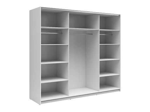 TETRIX šatní skříň SZF/220/M, bílý lesk