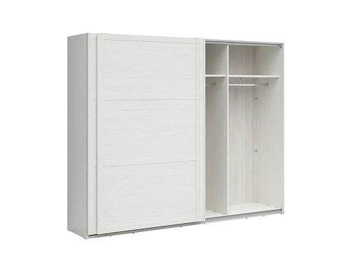 LOKSA šatní skříň SZF/270/218, borovice bílá andersen