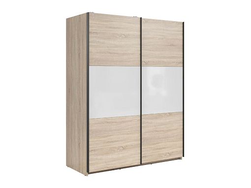 TETRIX šatní skříň SZF/153, dub sonoma/bílý lesk