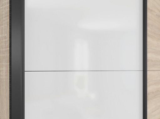 TETRIX šatní skříň SZF/153, dub sonoma/bílý lesk