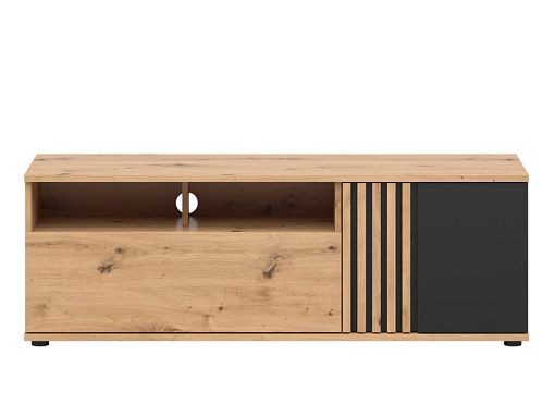VABRES televizní stolek RTV1D1S, dub artisan/černá